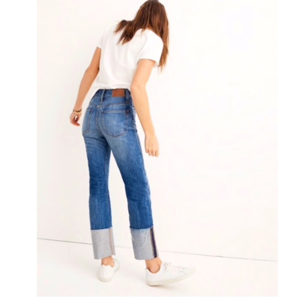 NWT Madewell High Rise Rigid Straight Crop Jeans